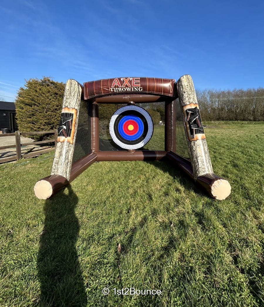 Axe Throwing Challenge Game Best Bouncy Castle Hire service in